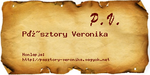 Pásztory Veronika névjegykártya