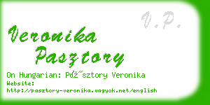 veronika pasztory business card